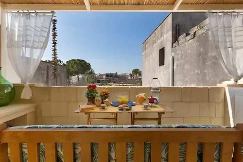 Dimora Elià, terrazza vista giardino – Le Dimore di Hanqorias, Muro Leccese